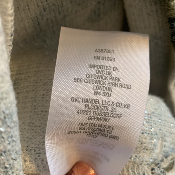 LIKE NEW Susan Graver Cardigan with pockets L - Picture 6 of 7